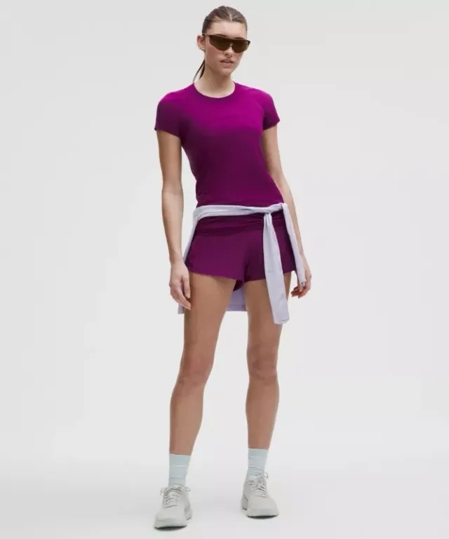 lululemon – Women's Swiftly Tech Short-Sleeve Shirt 2.0 Hip Length – Color Purple – Size 0