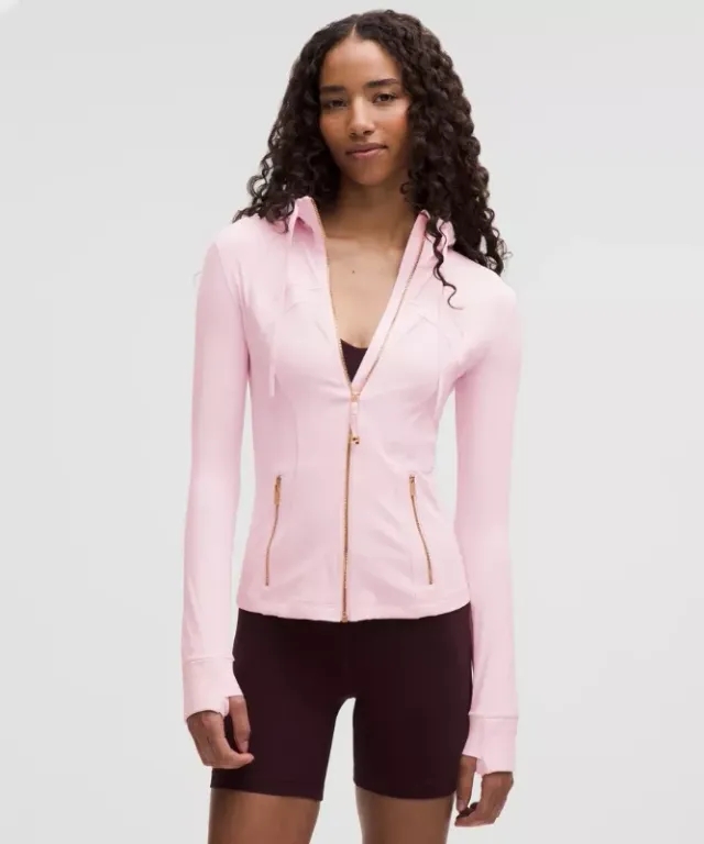 lululemon – Women's Define Hooded Jacket Nulu – Color Pink/Gold – Size 0