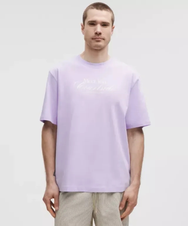 lululemon – Men's Heavyweight Jersey T-Shirt Tennis Club – Color Purple – Size L