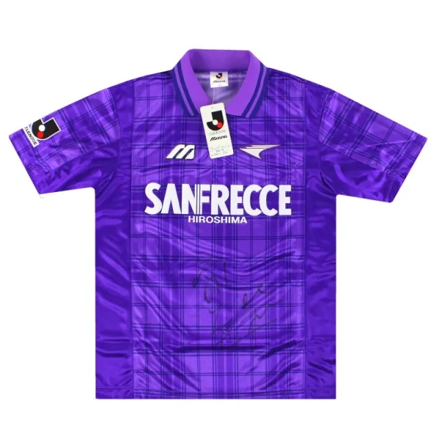 1996 Sanfrecce Hiroshima Mizuno Signed Home Shirt *w/tags* L - Other World Clubs / w/tags / Large