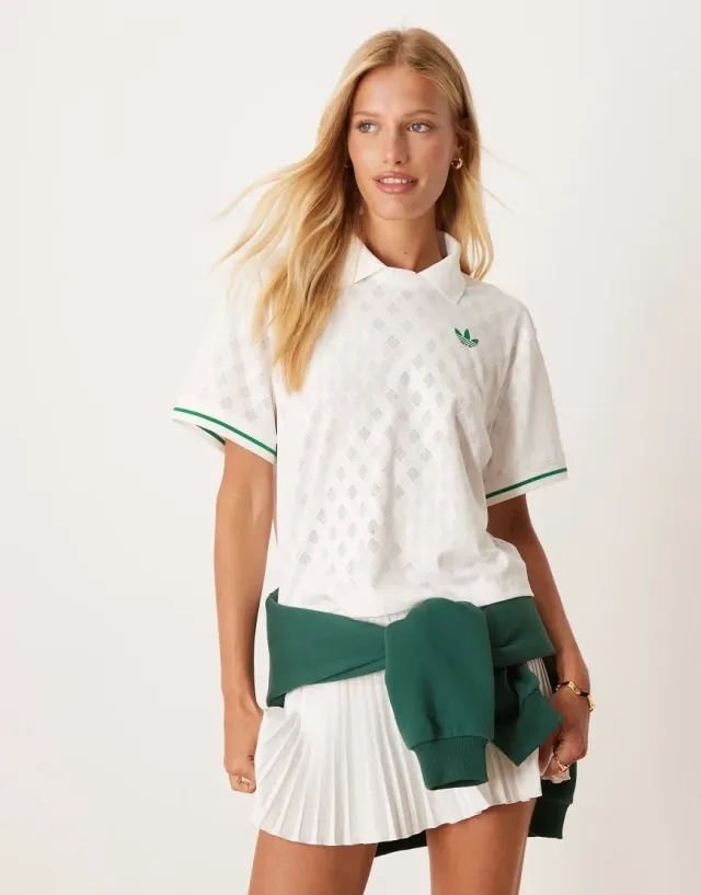 T-Shirt Adidas Tennis Climacool Polo Pro White Xs