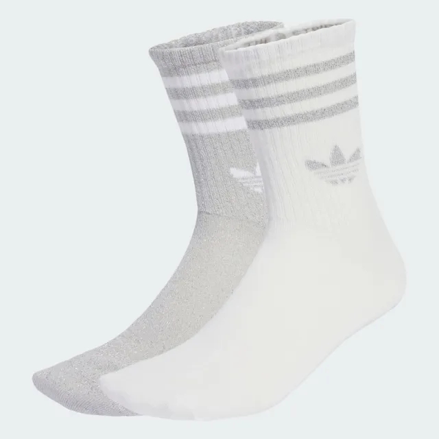 adidas 3-Stripes Glitter Crew Socks 2 Pairs