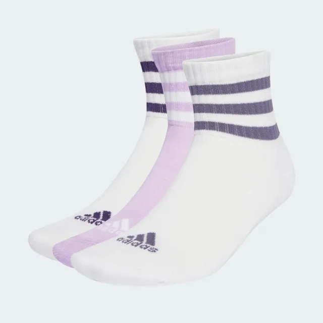 adidas 3-Stripes Cushioned Sportswear Low-Cut Socks 3 Pairs