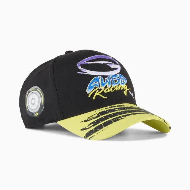 A$Ap Rocky x PUMA Awge Cap, Black/Lime Sheen, size Large