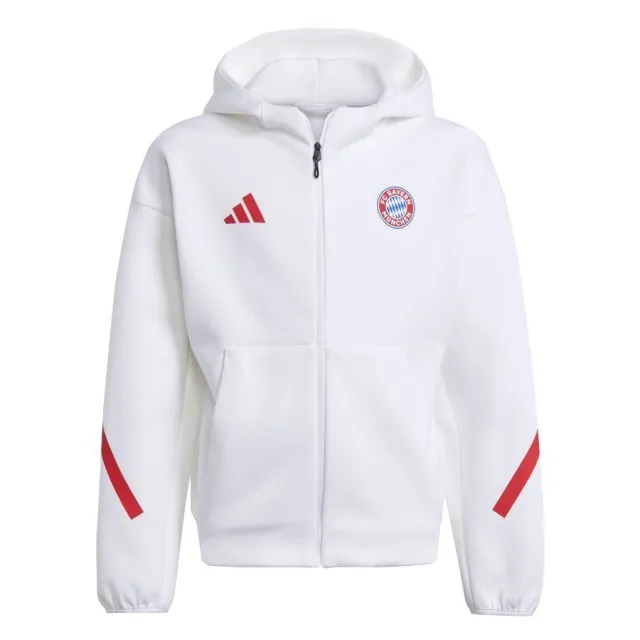 Bayern München Jacket Anthem - White/Black Kids - ['White']