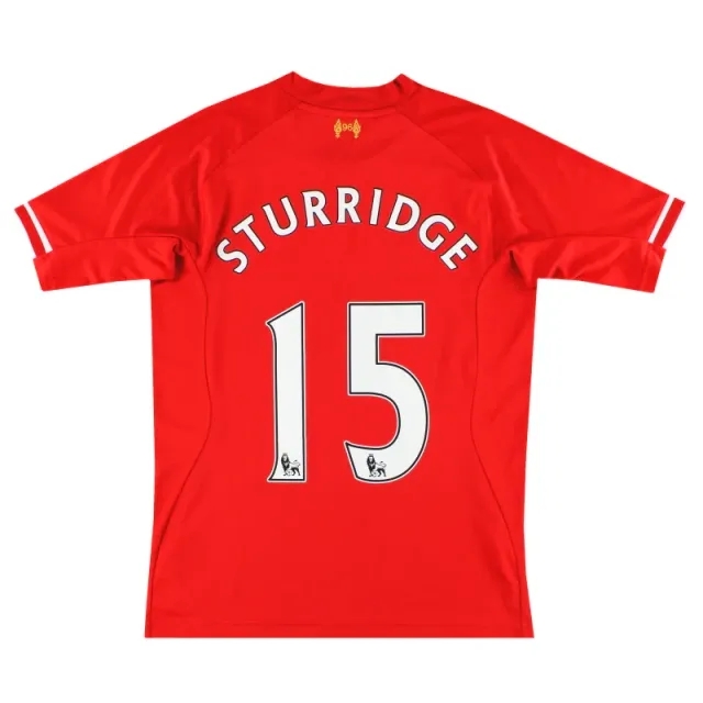 2013-14 Liverpool Warrior Home Shirt Sturridge #15 *Mint* S - Liverpool / Mint / Small