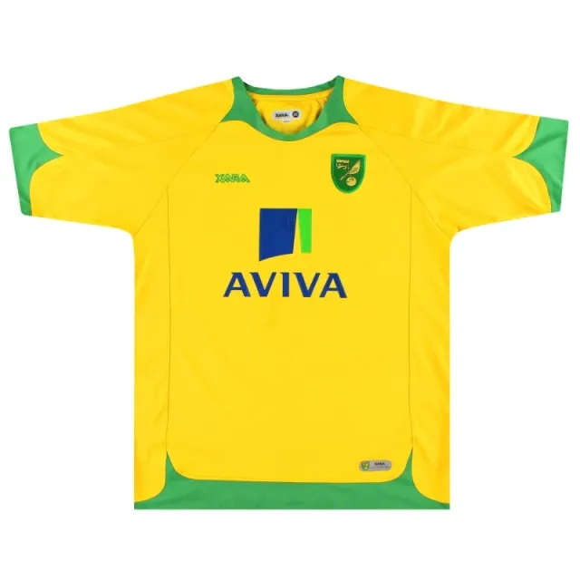2010-11 Norwich City Xara Home Shirt L - Norwich City / Good / Large