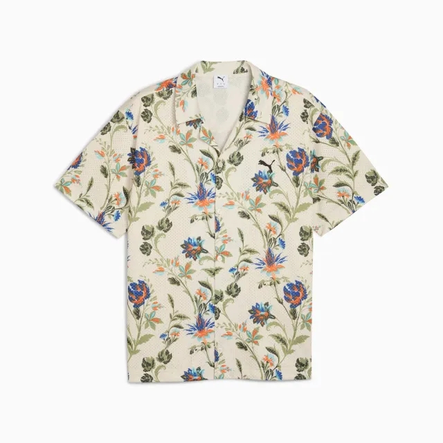 PUMA Floral Sport Graphic Shirt Men, Alpine Snow