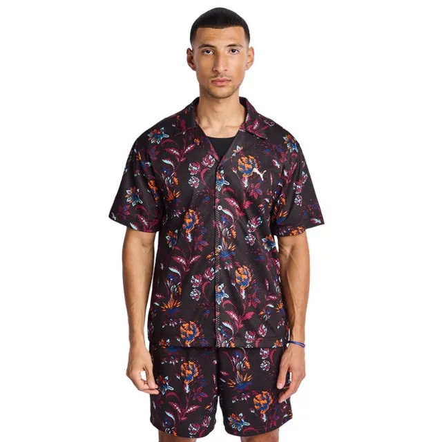 PUMA Floral Sport Graphic Shirt Men, Black