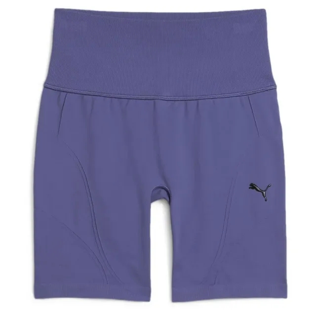 Shapeluxe Seamless Hw 6" Short Tight Blue Crystal - ['Blue']
