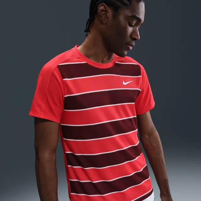 NikeCourt Slam Men's Dri-FIT ADV Tennis Top - Red - Polyester