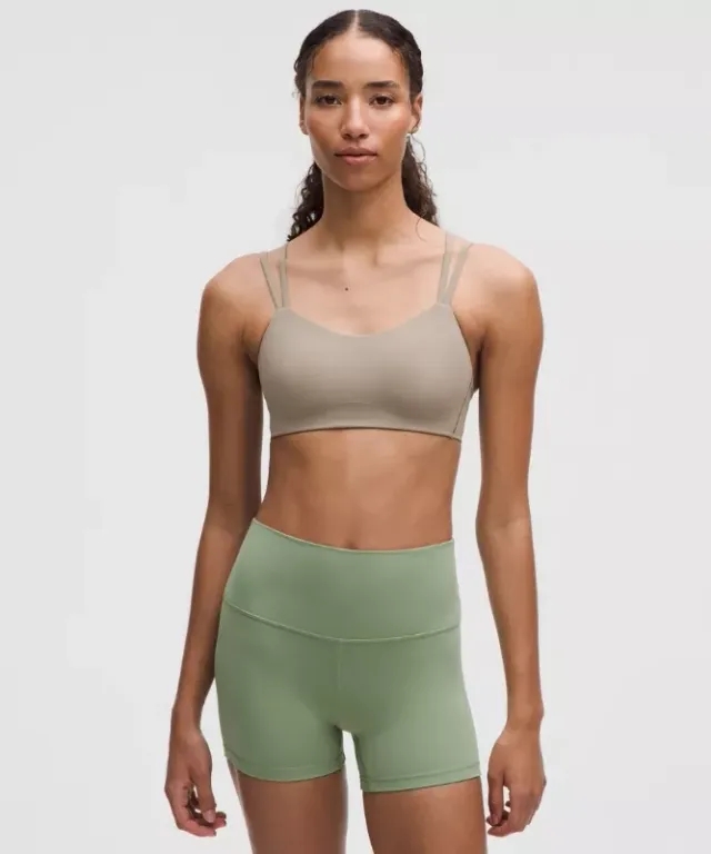 lululemon – Women's Like a Cloud Sports Bra Light Support, B/C Cup – Color Grey/Khaki – Size 10