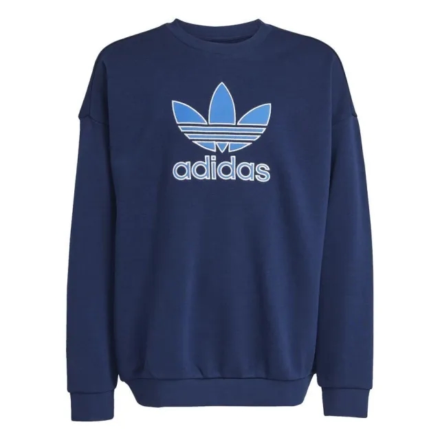 Adidas Originals Sweatshirt Trefoil Crew - ['Blue']