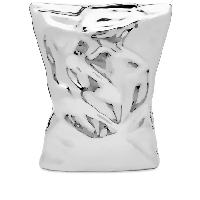 HK Living Bag of Crisps Vase Silver