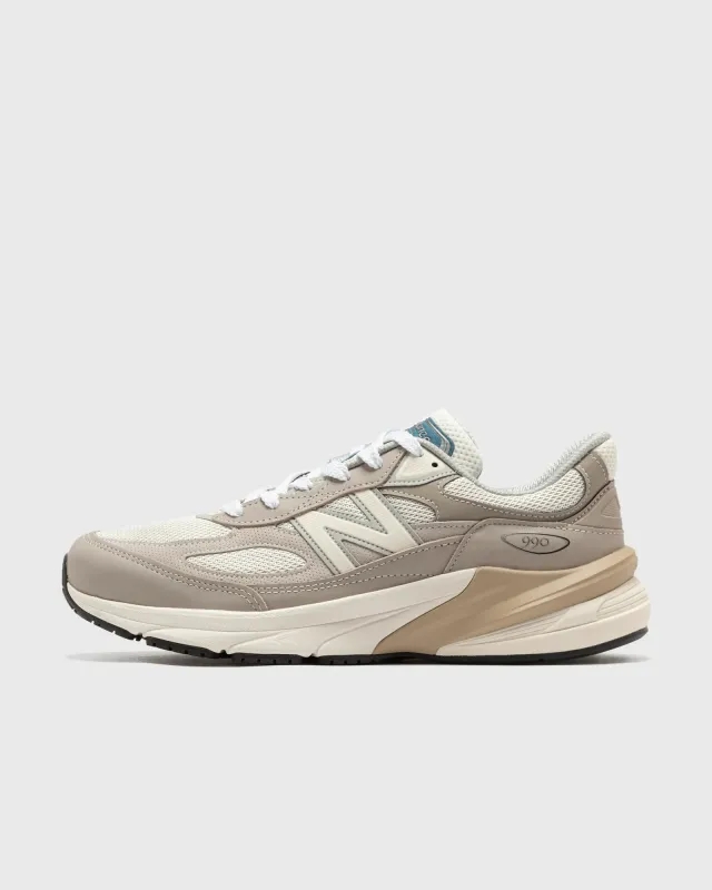 New Balance Unisex Made in USA 990v6 in Beige/Grey Suede/Mesh