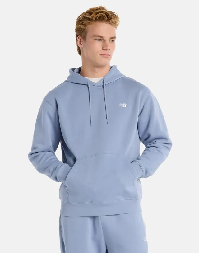 Men's New Balance Essential Fleece Hoodie in Blue 