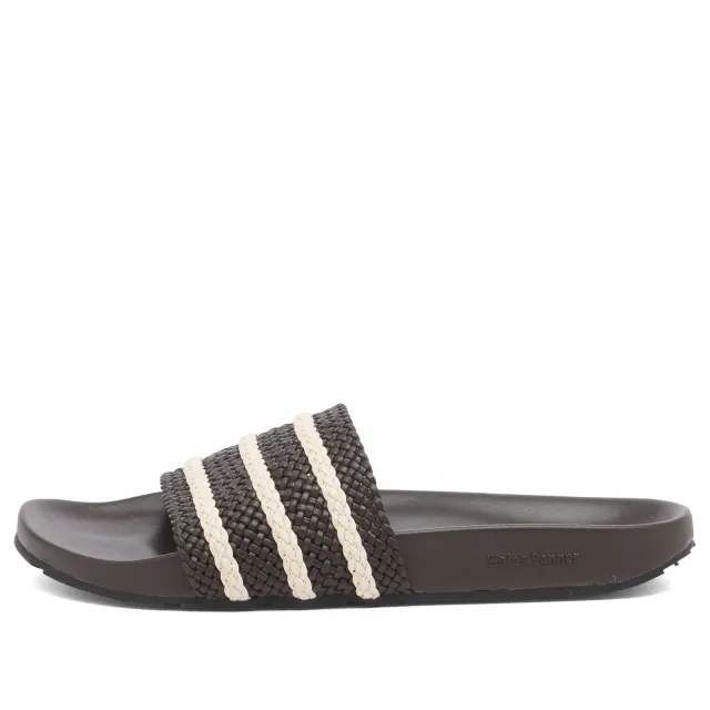 adidas Originals Adidas Women's x Wales Bonner Adilette Dark Brown/White/Night Brown
