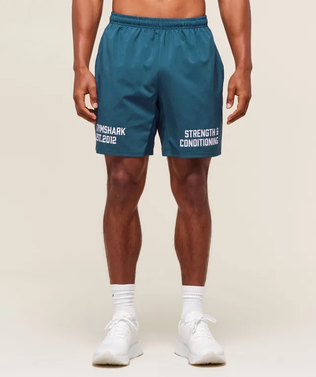  S&C Graphic 7" Shorts - Success Blue