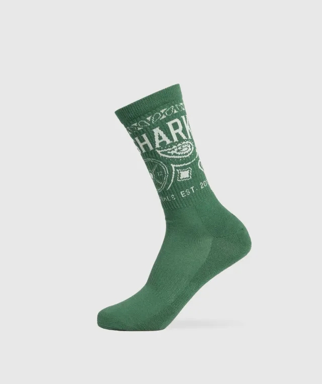  Bandana Crew Sock - Classic Green