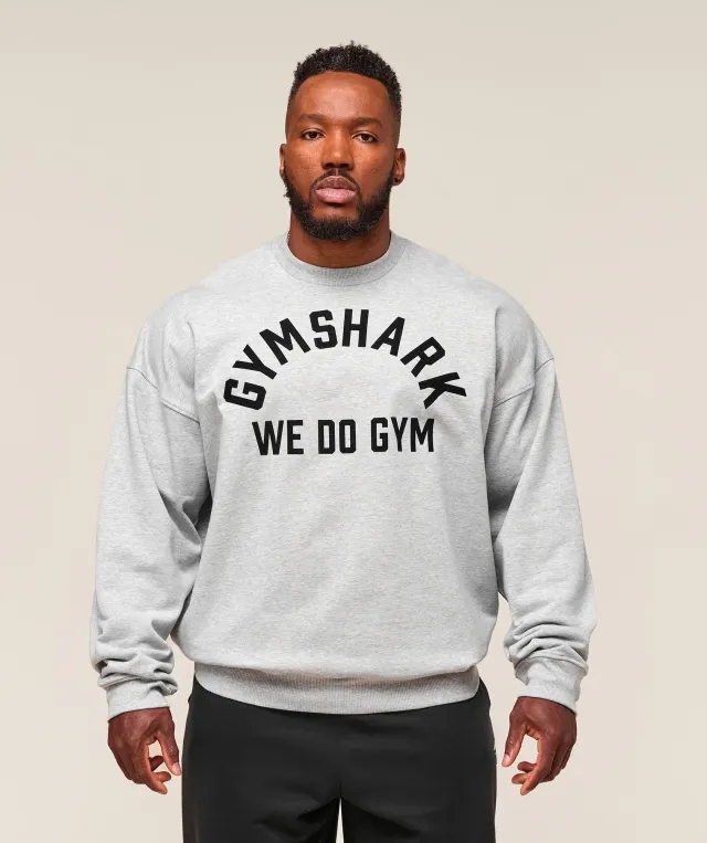  We Do Gym Crew - Light Grey Core Marl