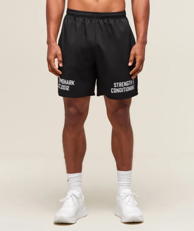  S&C Graphic 7" Shorts - Black