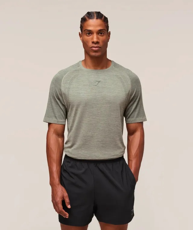  Versatile Seamless T-Shirt - Chalk Green/Slate Teal