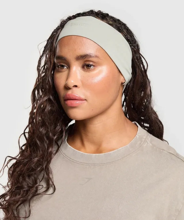  Straight Headband - Stone Grey