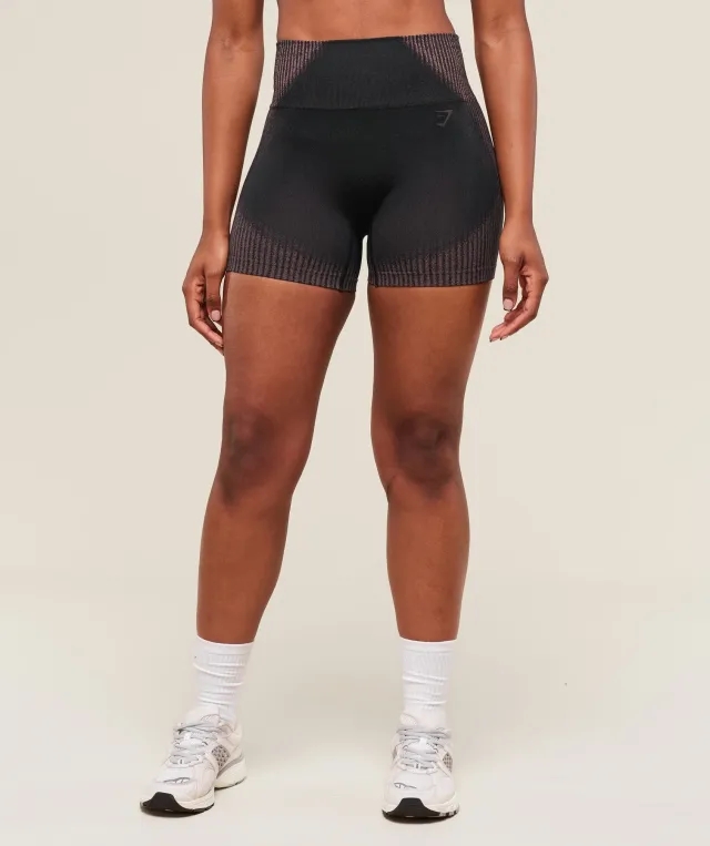  Diffuse Seamless Shorts - Black/Calm Pink