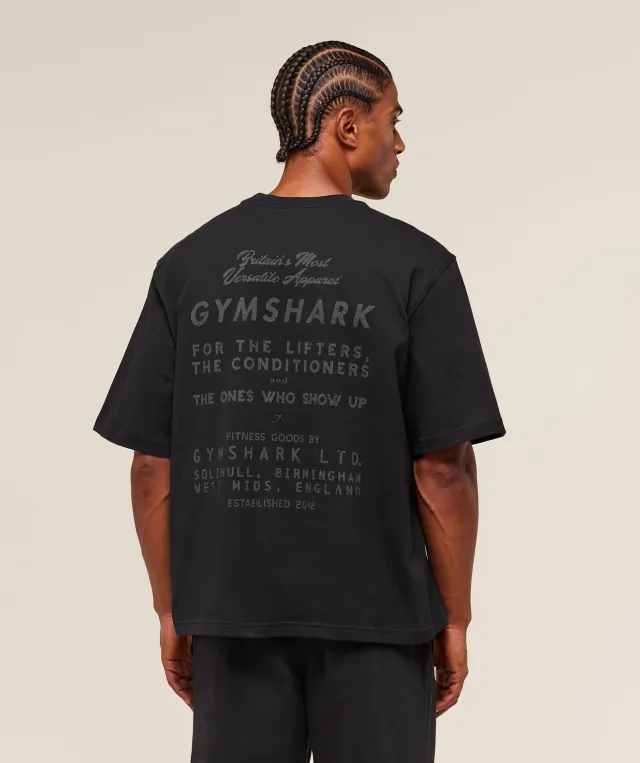  For The Lifters Boxy T-Shirt - Black