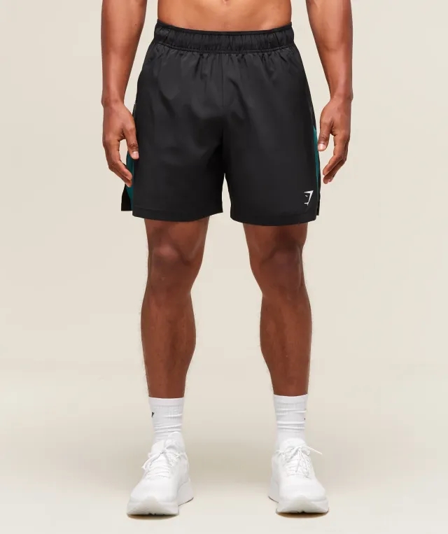  Sport  7" Shorts - Black/Functional Teal