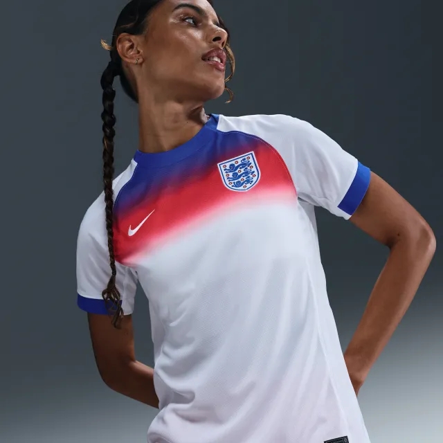 England 2025 Stadium Home (Women's Team) Women's Nike Dri-FIT Soccer Replica Jersey - Blue - Polyester
