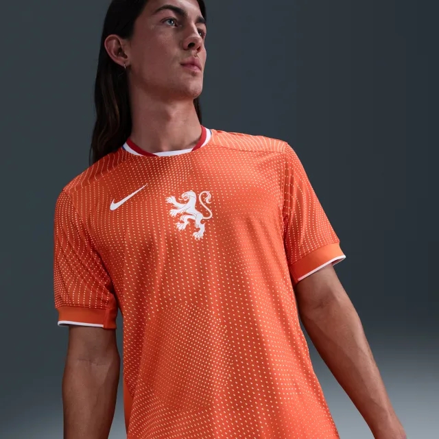 Netherlands 2025 Stadium Home (Women's Team) Men's Nike Dri-FIT Soccer Replica Jersey - Orange - Polyester