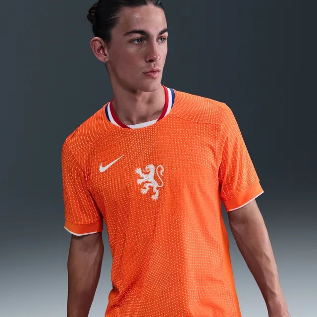 Netherlands 2025 Match Home (Women's Team) Men's Nike Dri-FIT ADV Soccer Authentic Jersey - Orange - Polyester