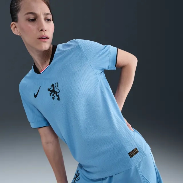 Netherlands 2025 Match Away (Women's Team) Women's Nike Dri-FIT ADV Football Authentic Shirt - Blue - Polyester