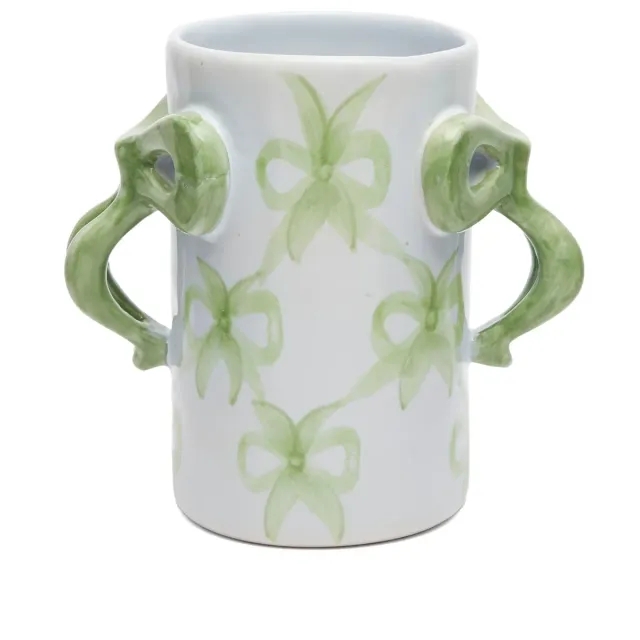 Damson Madder Women's Bow Bow Vase Green Bow/Blue
