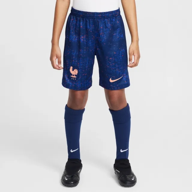 FFF 2025/26 Stadium Home Older Kids' Nike Dri-FIT Football Replica Shorts - Blue - Polyester