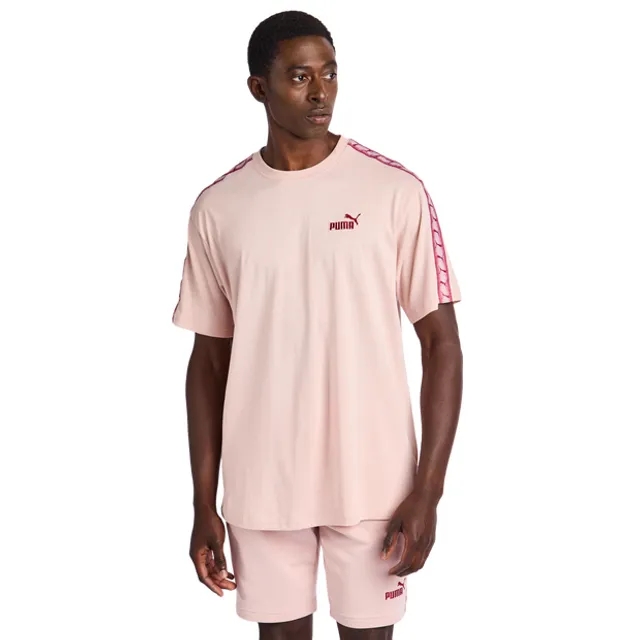 Puma Essentials+ Tape Men T-Shirts - Pink