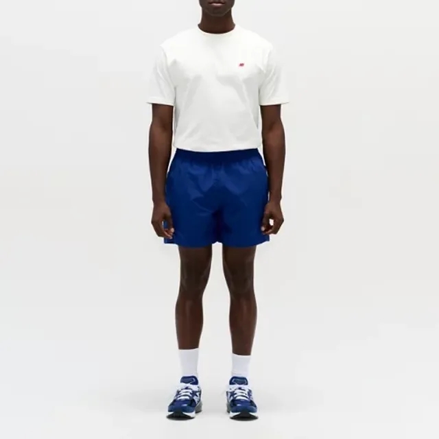 New Balance Men's Made in USA Woven Short in Blue Polywoven