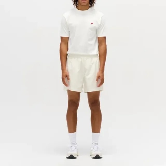 New Balance Men's Made in USA Woven Short in White Polywoven