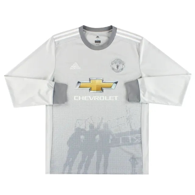 2017-18 Manchester United adidas Third Shirt L/S L - Manchester United / Excellent / Large