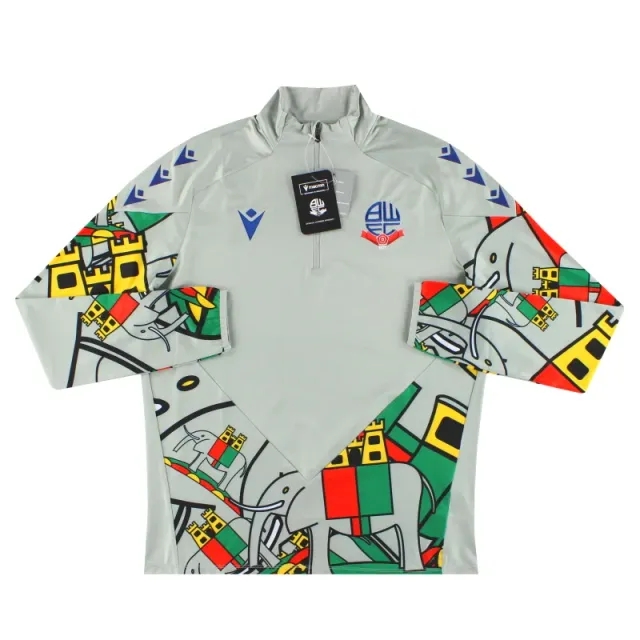 2024-25 Bolton Macron Pre-Match 1/4 Zip Warm Up Top *BNIB* - Bolton Wanderers / BNIB / Medium