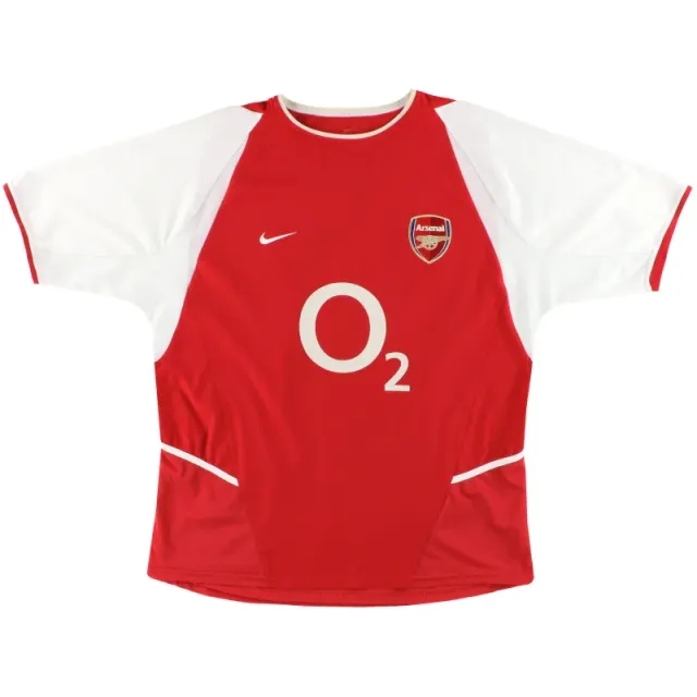 2002-04 Arsenal Nike Home Shirt M - Arsenal / Excellent / Medium