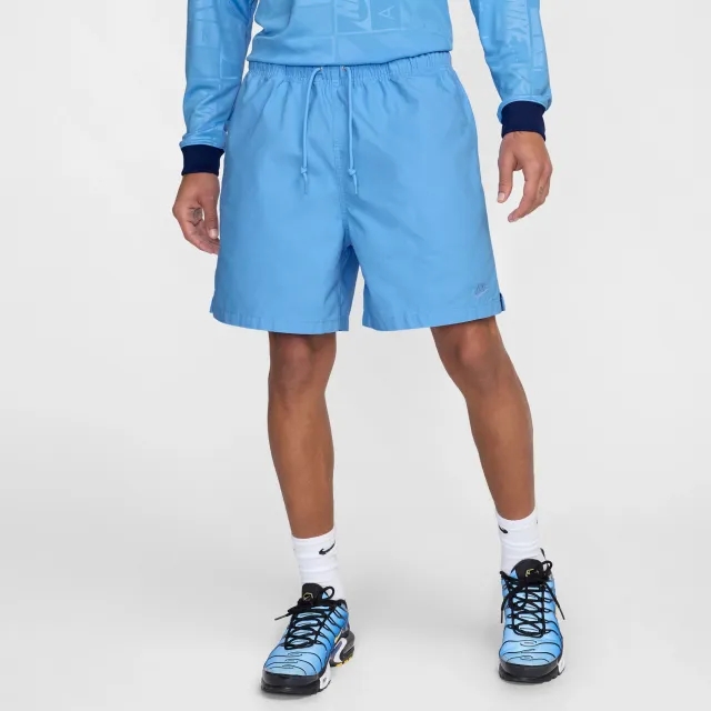 Nike Club Men's Flow Shorts - Blue - Cotton