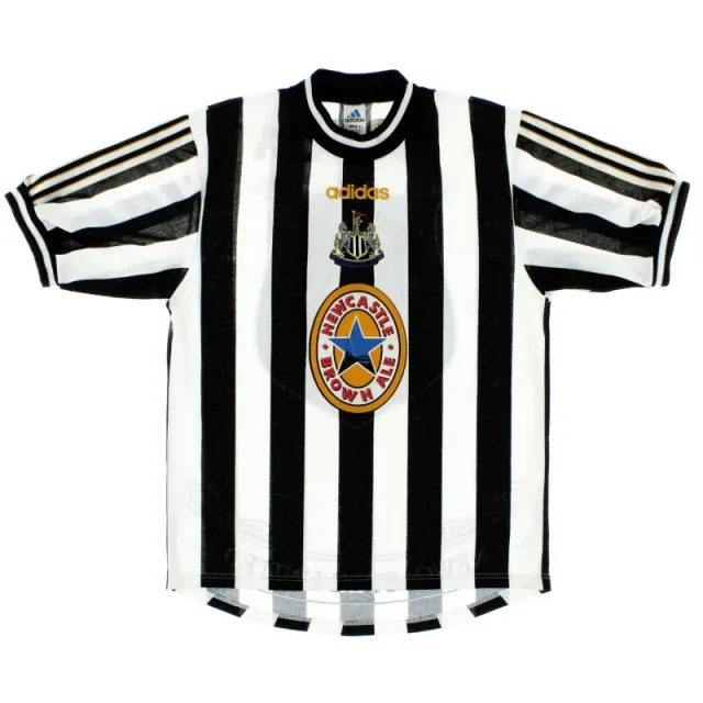 1997-99 Newcastle Home Shirt Shearer Y - Newcastle United / Excellent / Youth