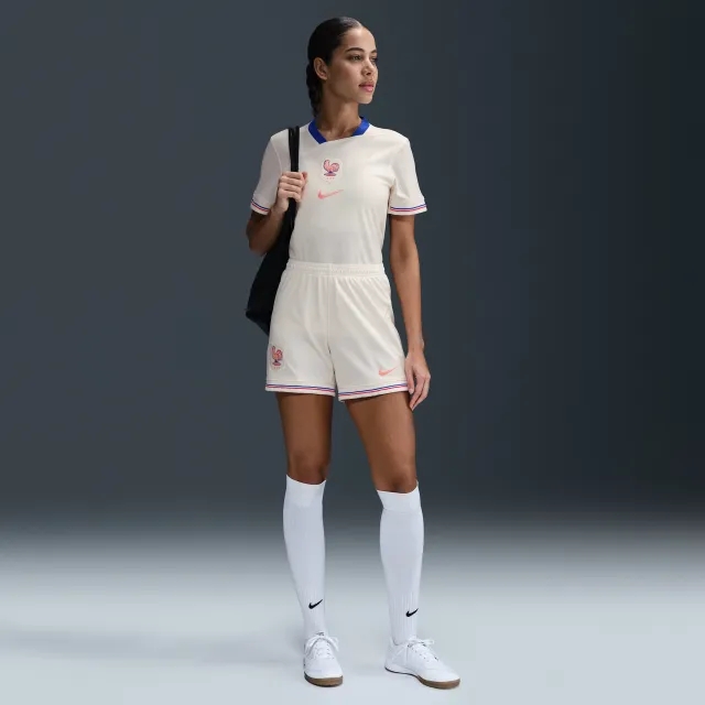FFF 2025/26 Stadium Away Women's Nike Dri-FIT Football Replica Shorts - Brown - Polyester