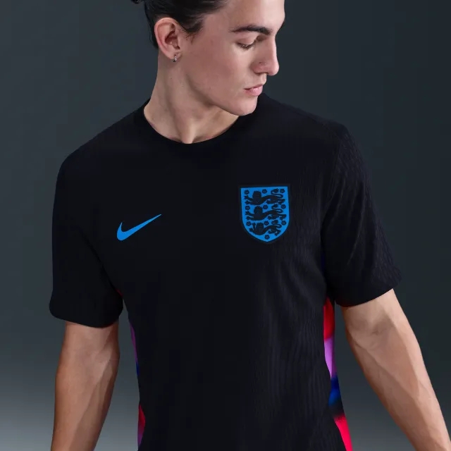 England 2025 Match Away (Women's Team) Men's Nike Dri-FIT ADV Football Authentic Shirt - Black - Polyester