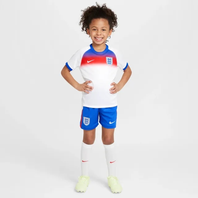 England 2025/26 Stadium Home Little Kids' Nike Soccer Replica 3-Piece Kit - Blue - Polyester