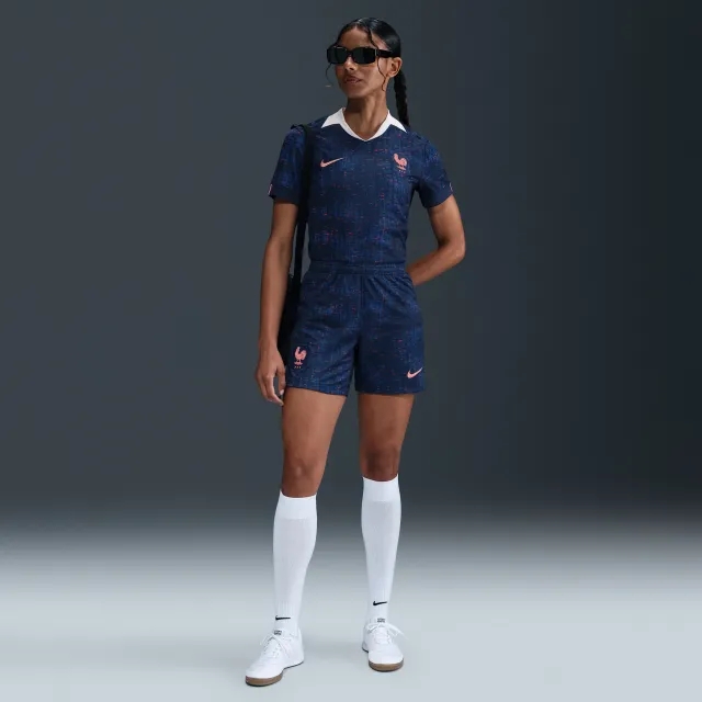 FFF 2025/26 Stadium Home Women's Nike Dri-FIT Football Replica Shorts - Blue - Polyester