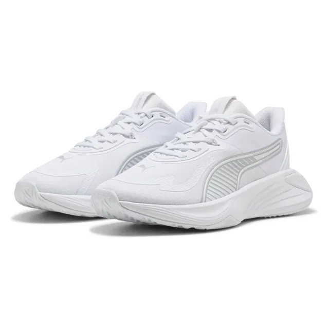 PUMA Pwr Hybrid Training Shoes Women, White/Silver, size 3