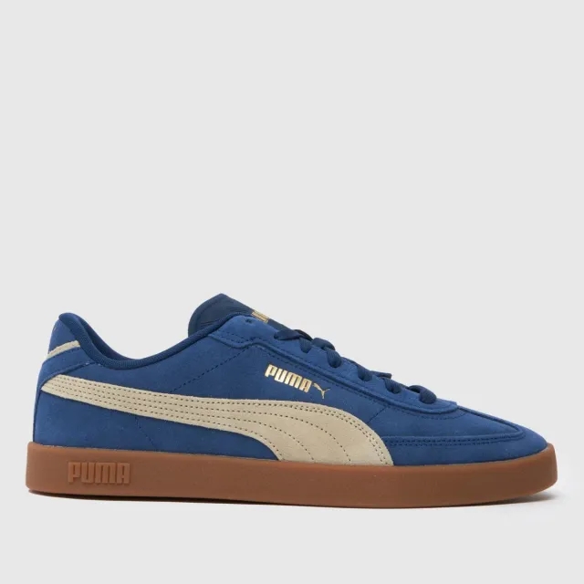 PUMA Club II Era Suede Sneakers Unisex, Persian Blue/Desert Dust, size 10
